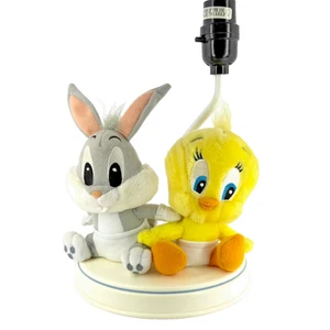 Vintage Baby Looney Tunes Lamp 1999 Bugs Bunny Tweety Nursery Decor Works - Picture 1 of 10