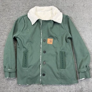 Carhartt Women's Jacket Size 2XL Green Sherpa Faux Fur Lining With Pockets - Picture 1 of 10