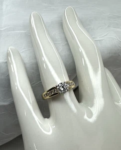 14kt White & Yellow Gold +.5ct Diamond Engagement Wedding Ring 5.2 GTW - Picture 1 of 10