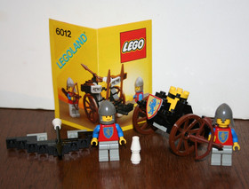 Vintage 1986 Lego 6012: Lion Knights: Castle - Siege Cart - Instructions 99%