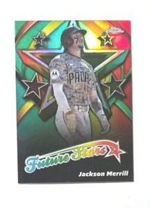 2025 Topps Chrome Future Stars #FS-3 Jackson Merrill (PADRES) ! - Picture 1 of 3