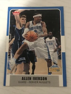 Allen Iverson 2008 Fleer Card #161. Denver Nuggets 2007-08 Season  - Image 1 of 2