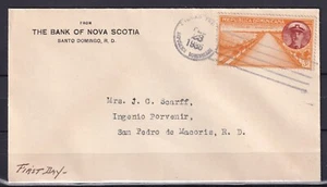 DOMINICAN REPUBLIC 1936 FDC cover to S P de Macoris / Interesting !!!! - Picture 1 of 2
