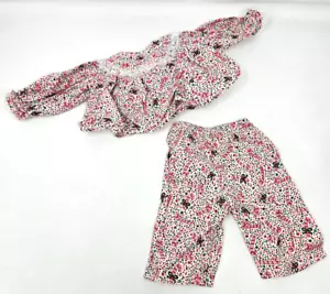 18" Doll Christmas Candy Cane Pajama Set - Pants & Top Fits American Girl - Picture 1 of 3