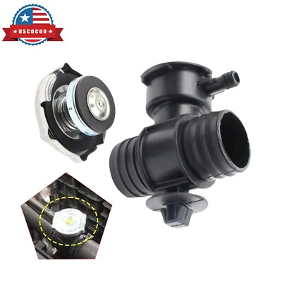 Conector e tampa de mangueira de radiador de enchimento de líquido de arrefecimento para 2007-2010 Chrysler Sebring EUA - Imagem 1 de 4