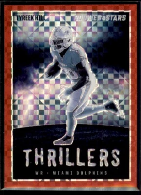 2023 Rookies & Stars Thrillers RED PLAID Tyreek Hill Miami Dolphins (B) - Image 1 of 2