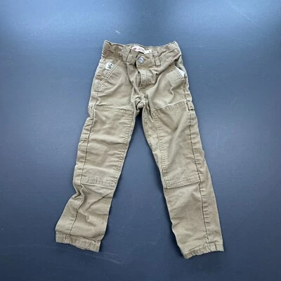 Pantalones de carpintero cónicos Levi’s 502 niños 5 caqui doble rodilla elásticos utilitarios Foto 1 de 4