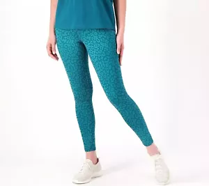 Legging Sport Savvy Talla PEQUEÑA Estampado Regular Hasta el Tobillo ANIMAL VERDE AZULADO A516234 - Imagen 1 de 1