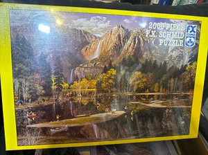 2000 Piece F.x. Schmid Puzzle Fall In Yosemite Alexander Chen 1997 NEW - Picture 1 of 9