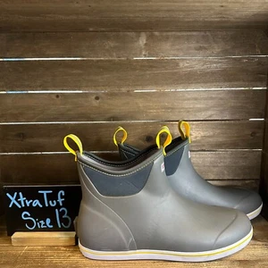 Nuevas botas de pesca Chelsea impermeables para hombre Xtratuf gris cubierta 6 en el tobillo talla 13 - Imagen 1 de 6