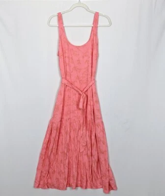 Maxi Vestido Hurley Talla XL Monroe Blusa Abertura Alta En Niveles Capas Cinturón Corbata Cintura Foto 1 de 4