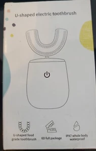 Kids U Shaped Electric Toothbrush with Timer Ages 2-15 Years Old - Pink Bear - Picture 1 of 3