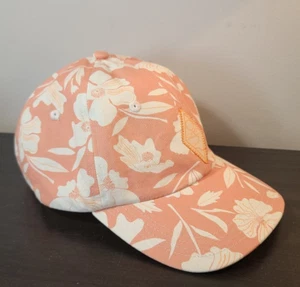 Patagonia Adjustable Surf Trad Cap - Orange With Tropical Flower Pattern Hat - Picture 1 of 5
