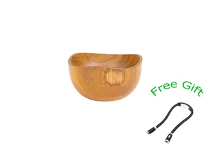 Salad Wooden Bowl + FREE GIFT Flexible Book Light Portable LED Neck Night $30 - Picture 1 of 6