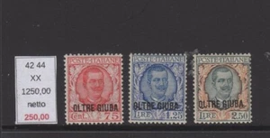 Oltre Giuba floreale 3 valori nuovi gomma integra mnh - Picture 1 of 1