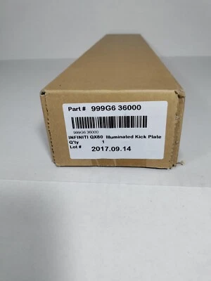 New OEM Infiniti QX80 Illuminated Kick Plate (999G6-36000) - Image 1 of 4