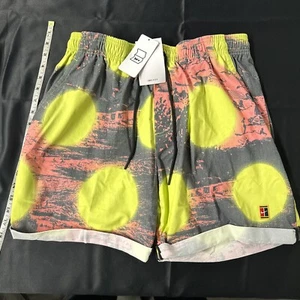 Nike Dri-Fit Heritage Print 6" Tennis Shorts DV9111-702 Size Large - Picture 1 of 7