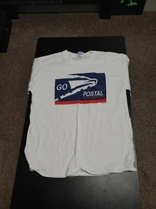 Pristine, Mint Vintage Y2K Going Postal USPS Parody T-shirt Large - Picture 1 of 13