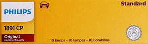 Lâmpada para caixa de luvas - Padrão - Vários comerciais pacote com 10 Philips 1891CP - Imagem 1 de 1