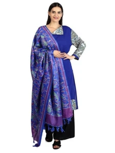 Nuevo Diseñador Mujeres Niñas Étnico Fiesta Usar Bufanda Estola Estampada Patola Dupatta - Imagen 1 de 41