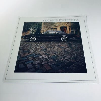 1981 Chrysler Cordoba & Cabriolet Roof Two-Tone Package Car Sale Brochure - Image 1 of 4