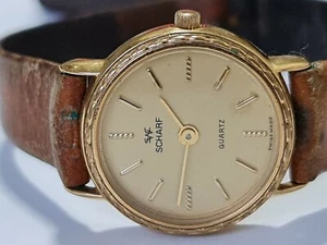 Rare vintage watch SWC SCHARF ladies Quartz Ref 19002 Swiss made faulty - Picture 1 of 12
