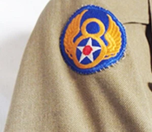 ORIGINAL REPRODUKTION USAAF WWII 8. LUFTWAFFE Aufbügeln INSIGNIA AUFNÄHER - Bild 1 von 2