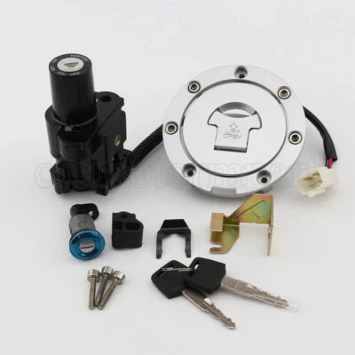 Interruptor de encendido de motocicleta juego de tapa de gasolina apto para Honda CBR600RR 2005 2006 Foto 1 de 4
