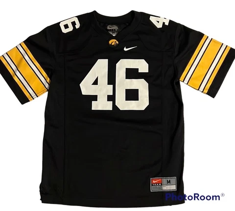 IOWA HAWKEYES Football Nike Size Youth Medium 12/14 Jersey #46 Cover