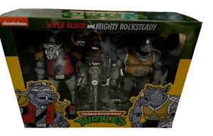 Neca Teenage Mutant Ninja Turtles Super Bebop And Mighty Rocksteady Figures - Picture 1 of 6