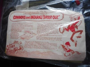 HONEY COMB KID'S Cowboy an Indians mailaway boards with pegs 1960s - Picture 1 of 3