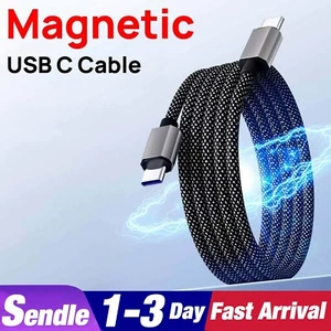 65W Magnetic USB C Type C Charger Cable Fast Charge For Samsung S25 iPhone 16 15 - Picture 1 of 8