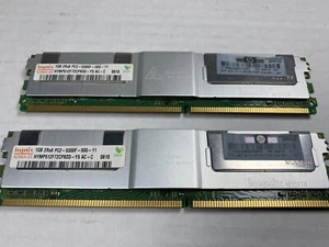 Hynix 2GB (2x1GB) 2Rx8 PC2-5300F-555-11 - Y5 AC-C Server RAM HP 416471-001 - Picture 1 of 2
