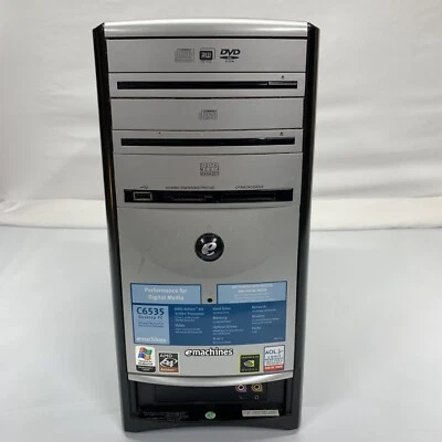 eMachines C6535 AMD Athlon 64 3500+ Procesador Nvidia GeForce 6100 GPU SIN HDD Foto 1 de 4