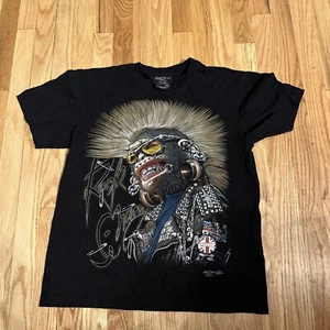 3D Rock Chang Original Mowhawk Monkey Unisex T-Shirt schwarz Gr. M doppelseitig - Bild 1 von 8