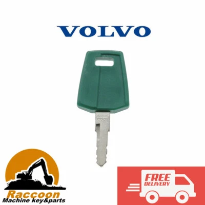 C001 F green Series Ignition Starter Keys for Volvo Wheel Loader 11444208 - Image 1 of 3