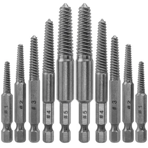 Kit Quita Tornillos Rotos Dañados Despojado Fácil Removedor Herramienta Vástago Hexagonal 10 PIEZAS - Imagen 1 de 8