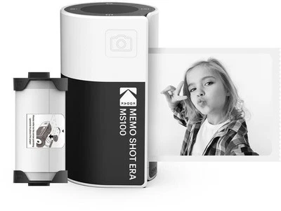 Kodak Memo Shot ERA Fotocamera Istantanea Stampante Bluetooth Etichette Bianco - Immagine 1 di 4