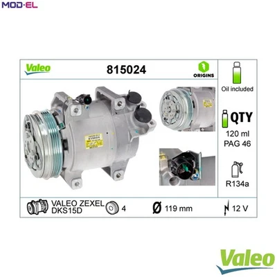 COMPRESSOR AIR CONDITIONING 815024 FORCOMPRESSOR AIR CONDITIONING 815024 FOR MIT - Image 1 of 4