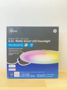 GE CYNC reveal HD full color 6" wafer smart LED Downlight single fixture - Picture 1 of 2