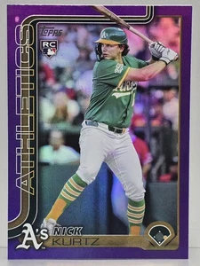 2025 Topps Update Series Nick Kurtz #US201 Purple Foil - 164/250 RC Rookie Card - Bild 1 von 2
