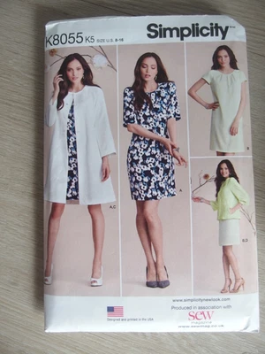 Simplicity Sewing pattern K8055 for dress coat and jacket - Image 1 of 2