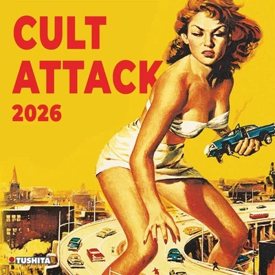 TUSHITA PAPERART GMBH Cult Attack Calendar 2026 - Entertainment - Month To View