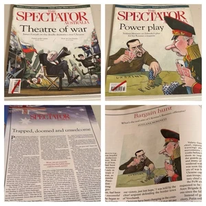 The Spectator Australia Magazine Putin Zelensky Ukraine Russia War Covers X2 - Picture 1 of 7