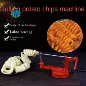 Hand Cranked Curly Fries Machine Twisted Fries Tool Stall French Fries Machine - Picture 1 of 4