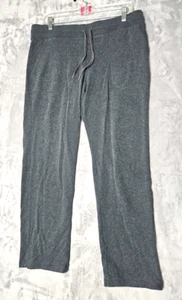 LL Bean Sweatpants Womens M Petite Charcoal Grey Drawstring Soft 4 Pocket - Picture 1 of 8