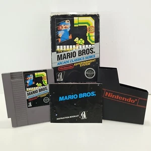 Original Mario Bros. Arcade Classics Series (Nintendo NES, 1985) Caja Carrito Manual - Imagen 1 de 21
