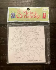 Mini Rompecabezas para Colorear Hazlo Navidad Hobby Lobby Kit 2010 Reno Santa - Imagen 1 de 4