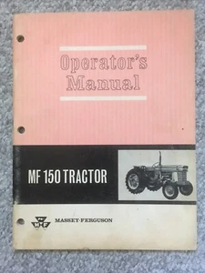 Massey-Ferguson MF 150 Gas & Diesel Tractor Operator's Owner's Manual, original - Picture 1 of 1
