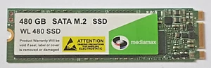480 GB Sata-Iii Mediamax WITH 2 2280 Wl 480 SSD 3D Nand Tlc Internal Hard Drive - Afbeelding 1 van 1